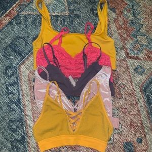PINK Victoria's Secret Bralettes